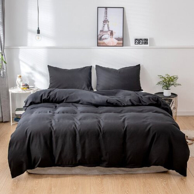 Luna Home 6-Piece Premium Plain Duvet Cover Set without Filler, 1 Duvet Cover + 1 Fitted Sheet + 4 Pillow Cases, King, Black
Luna Home 6-Piece Premium Plain Duvet Cover Set without Filler, 1 Duvet Cover + 1 Fitted Sheet + 4 Pillow Cases, King, Black