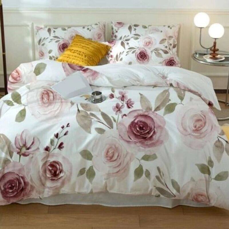 LUNA Home- Queen 6-piece 3d duvet cover set in pink with a stunning rose design
LUNA Home- Queen 6-piece 3d duvet cover set in pink with a stunning rose design