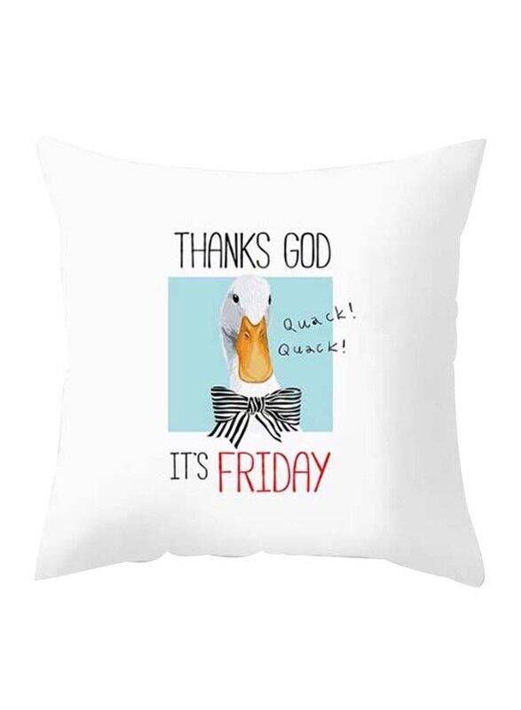 Deals for Less Thanks God Its Friday Duck Design Decorative Cushion Cover, White/Blue/Yellow
Deals for Less Thanks God Its Friday Duck Design Decorative Cushion Cover, White/Blue/Yellow