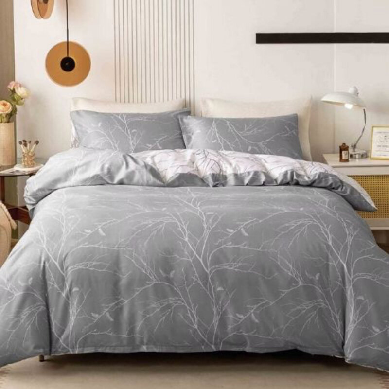 Luna Home 6-Piece Sakura Reversible Design Duvet Cover Set without Filler, 1 Duvet Cover + 1 Fitted Sheet + 4 Pillow Cases, King, Multicolour
Luna Home 6-Piece Sakura Reversible Design Duvet Cover Set without Filler, 1 Duvet Cover + 1 Fitted Sheet + 4 Pillow Cases, King, Multicolour