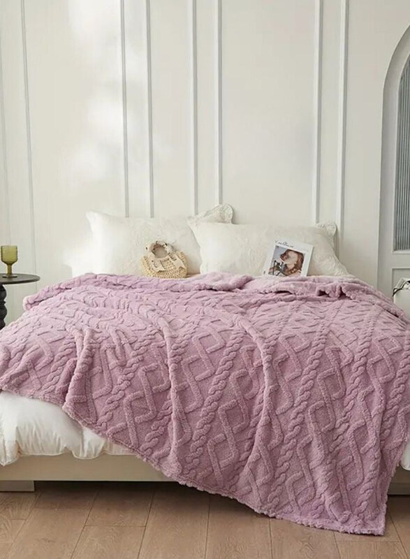 Luna Home 1-Piece Throw Striped Taffeta Fleece Blanket Super Soft, Purple, One Size
Luna Home 1-Piece Throw Striped Taffeta Fleece Blanket Super Soft, Purple, One Size