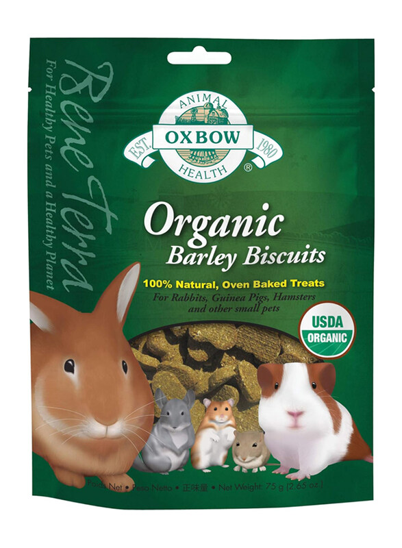 Oxbow Bene Terra USDA Organic Barley Biscuits Natural Baked Treats Small Pets Dry Food, 75g
Oxbow Bene Terra USDA Organic Barley Biscuits Natural Baked Treats Small Pets Dry Food, 75g