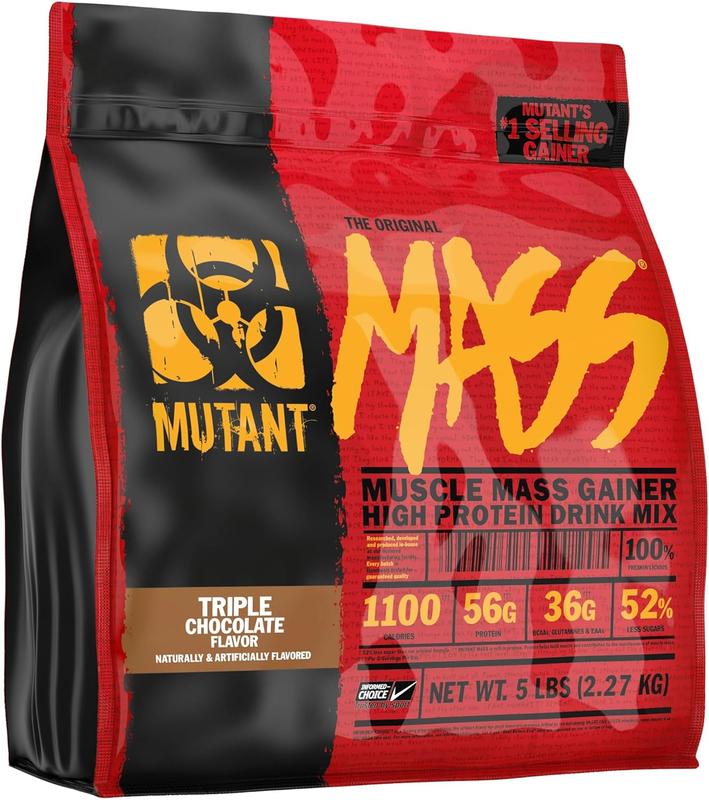 Mutant Muscle Mass Gainer 5Lbs, Triple Chocolate Flavor, 16 Serving
Mutant Muscle Mass Gainer 5Lbs, Triple Chocolate Flavor, 16 Serving