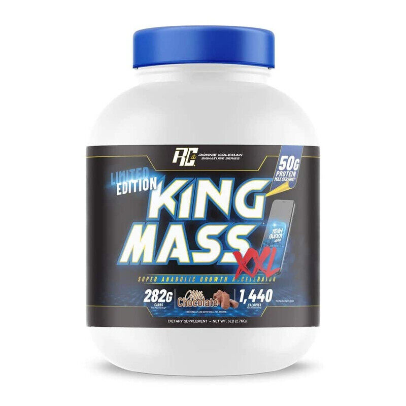 Ronnie Coleman King Mass XL Limited Edition 2.7kg Milk Chocolate Flavor 11 Serving
Ronnie Coleman King Mass XL Limited Edition 2.7kg Milk Chocolate Flavor 11 Serving