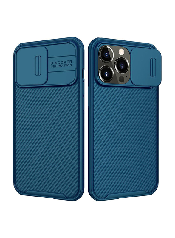 Nillkin Apple iPhone 13 Pro CamShield Pro Hard PC Back and Soft Silicone Edge Design Mobile Phone Case Cover with Slide Camera Cover Protection, Blue
Nillkin Apple iPhone 13 Pro CamShield Pro Hard PC Back and Soft Silicone Edge Design Mobile Phone Case Cover with Slide Camera Cover Protection, Blue