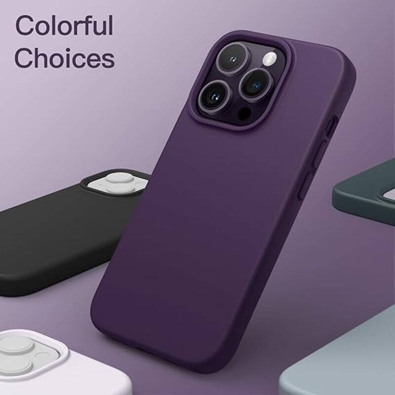 Generic Liquid Silicone case for iPhone 15 Pro case cover Full Body Protection, Shockproof, Slim, Anti-Scratch Soft Microfiber Lining Purple
Generic Liquid Silicone case for iPhone 15 Pro case cover Full Body Protection, Shockproof, Slim, Anti-Scratch Soft Microfiber Lining Purple