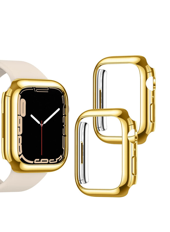 Goton PC Hard Protective Bumper Case for Apple Watch Series 7 & iWatch 45mm, 2 Pieces, Gold/Clear
Goton PC Hard Protective Bumper Case for Apple Watch Series 7 & iWatch 45mm, 2 Pieces, Gold/Clear