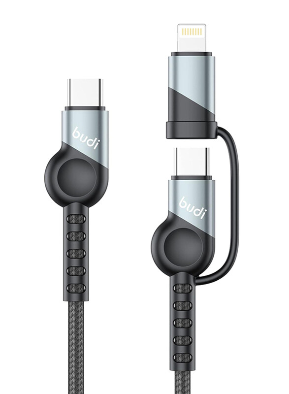 Budi 1-Meter USB Type-C Charging Cable, USB Type-C to USB Type-C, Lightning for Smartphones/Tablets, Multicolour
Budi 1-Meter USB Type-C Charging Cable, USB Type-C to USB Type-C, Lightning for Smartphones/Tablets, Multicolour