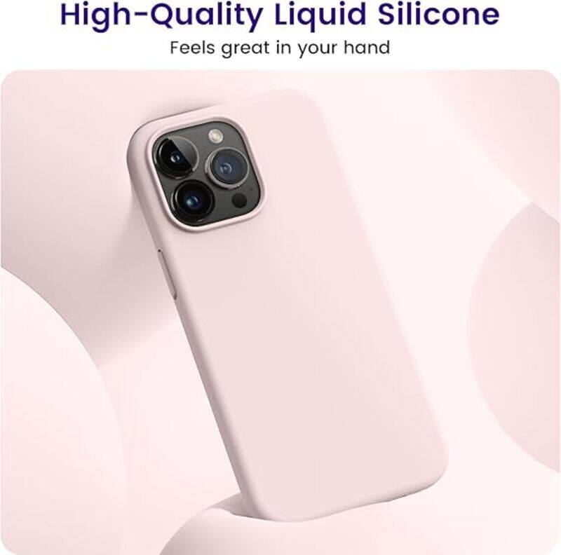 Generic Liquid Silicone case for iPhone 16 Pro case cover Full Body Protection, Shockproof, Slim, Anti-Scratch Soft Microfiber Lining - light pink
Generic Liquid Silicone case for iPhone 16 Pro case cover Full Body Protection, Shockproof, Slim, Anti-Scratch Soft Microfiber Lining - light pink
