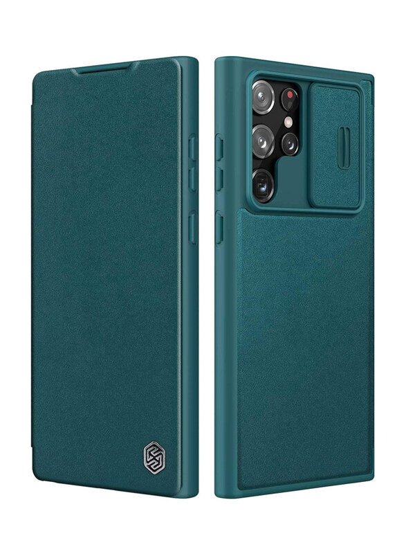 Nillkin Samsung Galaxy S22 Ultra 5G 6.8'' 2022 PU Leather Flip Mobile Phone Case Cover with Slide Camera Protection and Card Holder, Green
Nillkin Samsung Galaxy S22 Ultra 5G 6.8'' 2022 PU Leather Flip Mobile Phone Case Cover with Slide Camera Protection and Card Holder, Green