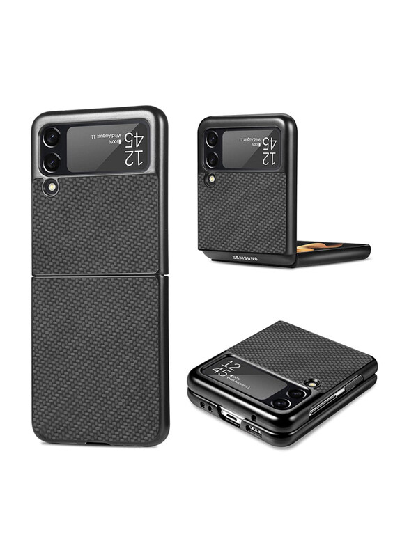 Generic Samsung Galaxy Z Flip 3 5G Front and Back Cover Fold Shell Carbon Fiber Texture Super Light and Thin Mobile Phone Case Cover, Black
Generic Samsung Galaxy Z Flip 3 5G Front and Back Cover Fold Shell Carbon Fiber Texture Super Light and Thin Mobile Phone Case Cover, Black