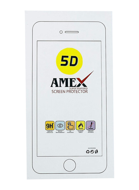 Amex Samsung Galaxy A6 Plus 5D Super Tempered Glass Mobile Phone Screen Protector, Clear
Amex Samsung Galaxy A6 Plus 5D Super Tempered Glass Mobile Phone Screen Protector, Clear