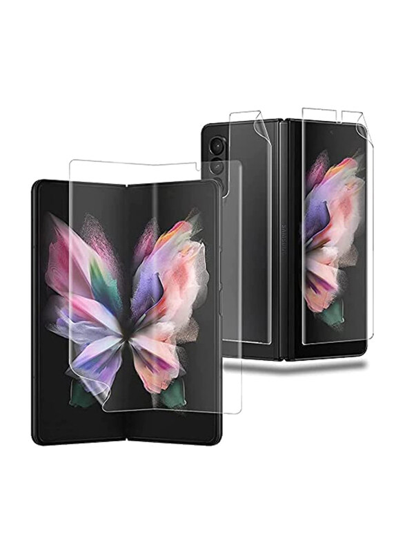 Generic Samsung Galaxy Z Fold 3 Soft HD Clear Anti-Scratch Bubble-Free Full Coverage Screen Front & Back Protector Film Screen Protector, Clear
Generic Samsung Galaxy Z Fold 3 Soft HD Clear Anti-Scratch Bubble-Free Full Coverage Screen Front & Back Protector Film Screen Protector, Clear