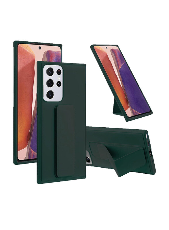 Generic Samsung Galaxy S21 Ultra Premium Quality Silicone Slim PU Leather Kick Back Stand Grip Mobile Phone Back Case Cover, Dark Green
Generic Samsung Galaxy S21 Ultra Premium Quality Silicone Slim PU Leather Kick Back Stand Grip Mobile Phone Back Case Cover, Dark Green