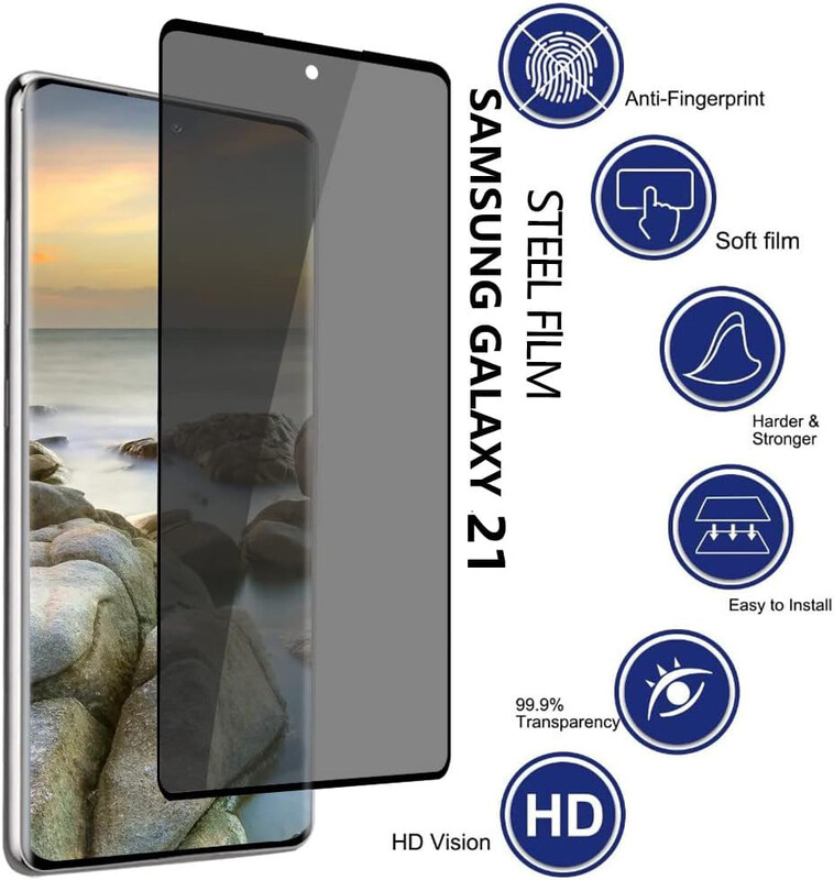 Generic Samsung Galaxy S21 Privacy Screen Protector Tempered Glass with 2 Camera Lens Protector, Clear
Generic Samsung Galaxy S21 Privacy Screen Protector Tempered Glass with 2 Camera Lens Protector, Clear
