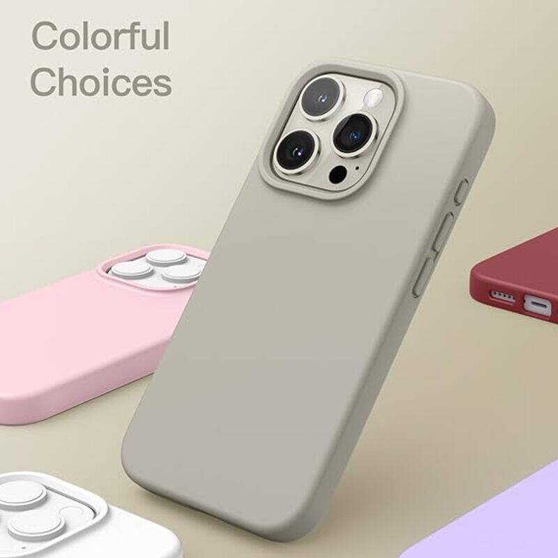 Generic Silicone Case for iPhone 15 Pro 6.7-Inch, Silky Soft Touch Full Body Protective Phone Case, Shockproof Cover in grey
Generic Silicone Case for iPhone 15 Pro 6.7-Inch, Silky Soft Touch Full Body Protective Phone Case, Shockproof Cover in grey