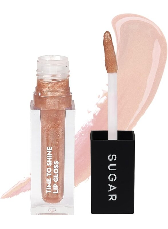 Sugar Cosmetics Time To Shine - Lip Gloss - 10 Princess Aurora (Golden beige with Shimmer) - 4.5 gms - High Shine Lip Gloss with Jojoba Oil
Sugar Cosmetics Time To Shine - Lip Gloss - 10 Princess Aurora (Golden beige with Shimmer) - 4.5 gms - High Shine Lip Gloss with Jojoba Oil