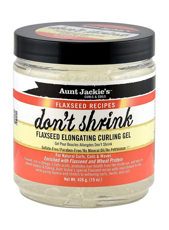 Aunt Jackie's Don't Shrink Flaxseed Elongating Curling Gel, 2 x 426g
Aunt Jackie's Don't Shrink Flaxseed Elongating Curling Gel, 2 x 426g