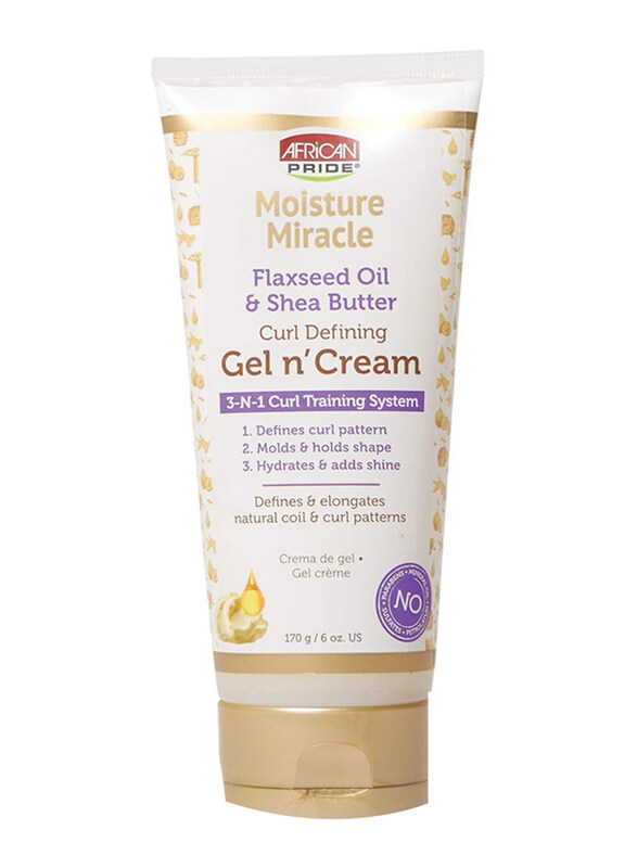 African Pride 3-in-1 Moisture Miracle Gel N' Cream Training System for Curly Hair, 170g
African Pride 3-in-1 Moisture Miracle Gel N' Cream Training System for Curly Hair, 170g