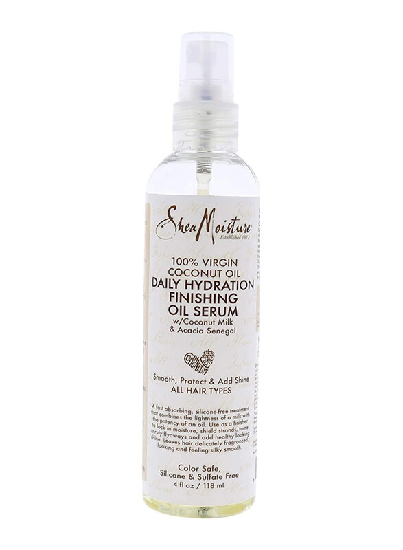 Shea Moisture 100 Percent Virgin Coconut Oil Daily Hydration Finishing Serum, 118ml
Shea Moisture 100 Percent Virgin Coconut Oil Daily Hydration Finishing Serum, 118ml
