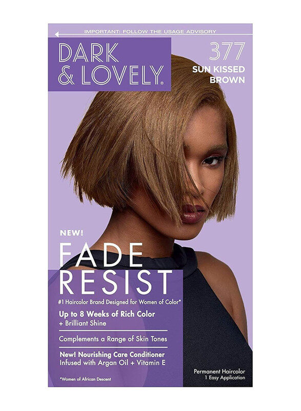 Dark & Lovely Fade Resist Rich Conditioning Color, 2 Pieces, 377 Sunkissed Brown
Dark & Lovely Fade Resist Rich Conditioning Color, 2 Pieces, 377 Sunkissed Brown