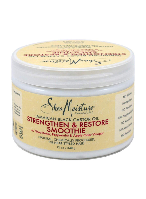 Shea Moisture Jamaican Black Castor Oil Strengthen and Restore Smoothie for All Type Hair, 3 x 354ml
Shea Moisture Jamaican Black Castor Oil Strengthen and Restore Smoothie for All Type Hair, 3 x 354ml
