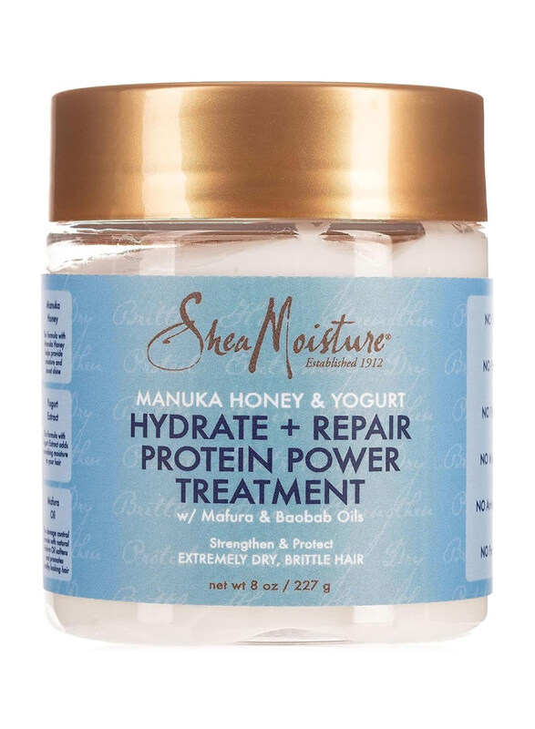 Shea Moisture Manuka Honey and Yogurt Hydrate Plus Repair Protein Power Treatment for All Hair Types, 8oz
Shea Moisture Manuka Honey and Yogurt Hydrate Plus Repair Protein Power Treatment for All Hair Types, 8oz