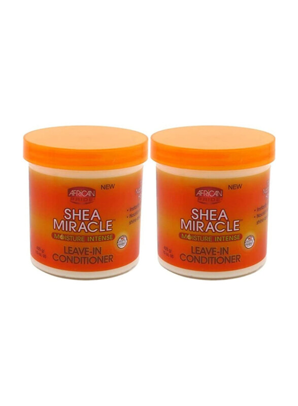 African Pride Shea Butter Miracle Leave-In Conditioner for Curly Hair, 2 x 15oz
African Pride Shea Butter Miracle Leave-In Conditioner for Curly Hair, 2 x 15oz