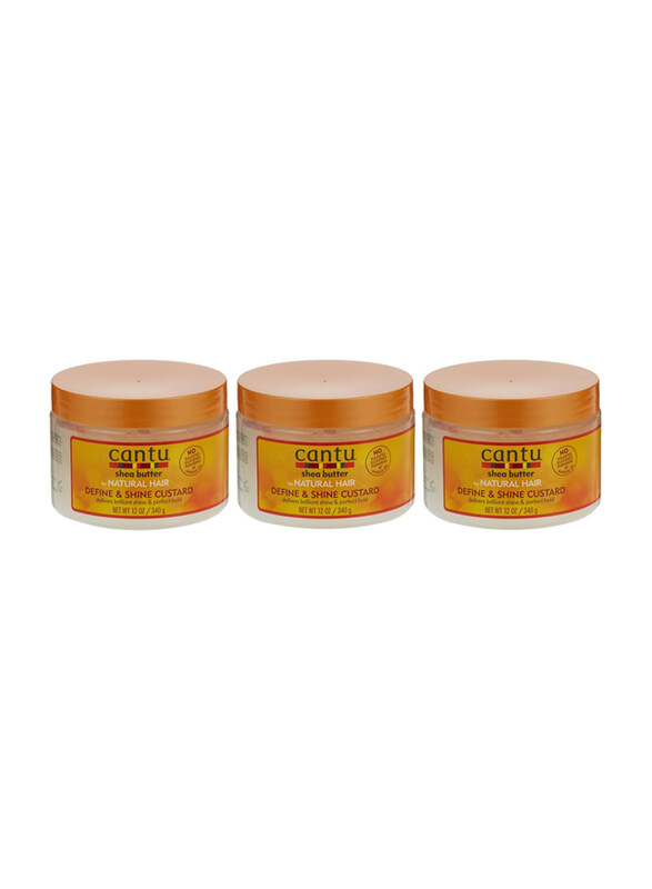Cantu Natural Hair Define and Shine Custard Gel for All Hair Types, 3 x 12oz
Cantu Natural Hair Define and Shine Custard Gel for All Hair Types, 3 x 12oz