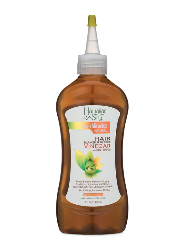 Hawaiian Silky Apple Cider Vinegar Hair Balance With Black Castor Oil for All Type Hair, 8oz
Hawaiian Silky Apple Cider Vinegar Hair Balance With Black Castor Oil for All Type Hair, 8oz