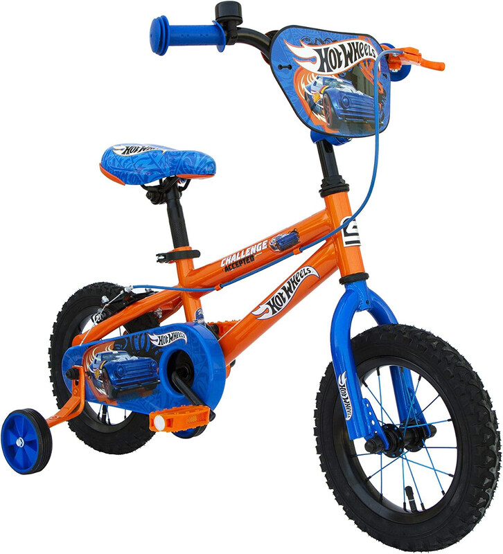 Spartan Hot Wheels Bicycle With Training Wheels /Stabilizers, 12-inch, Orange/Blue
Spartan Hot Wheels Bicycle With Training Wheels /Stabilizers, 12-inch, Orange/Blue