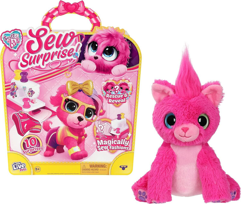Little Live Pets Scruff & Luvs Sew Surprise: Pink. Rescue, Reveal & Groom A Mystery Puppy or Kitten Toy
Little Live Pets Scruff & Luvs Sew Surprise: Pink. Rescue, Reveal & Groom A Mystery Puppy or Kitten Toy