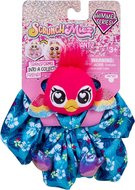 Scrunchmiez Giantz These Cute Oversized Scrunchies Magically Transform from Hair Accessory to Lovable Plush Collectible Friend & Backpack Clip, 96551
Scrunchmiez Giantz These Cute Oversized Scrunchies Magically Transform from Hair Accessory to Lovable Plush Collectible Friend & Backpack Clip, 96551