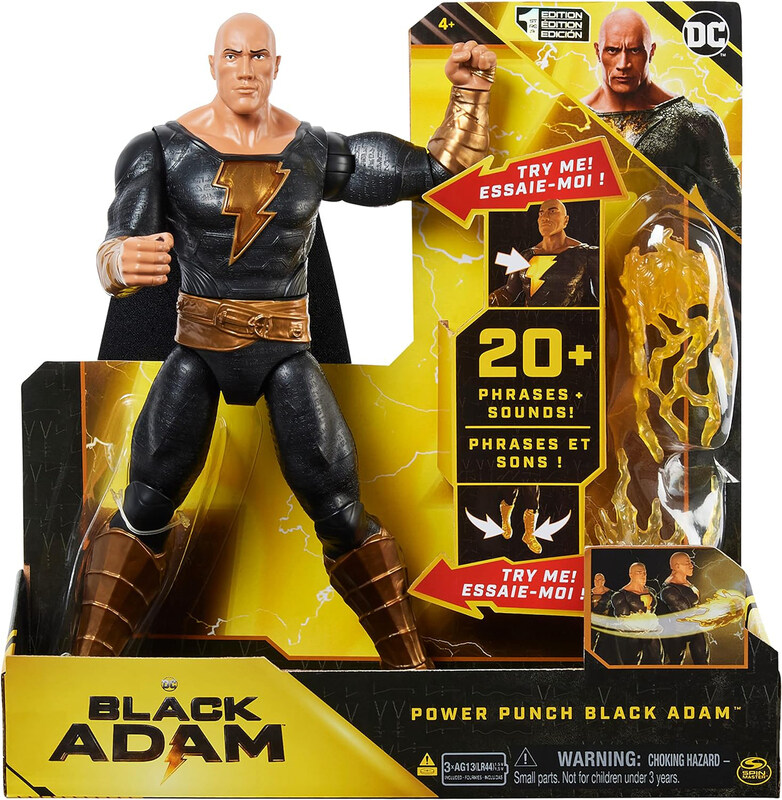 DC Comics 20+ Phrases & Sounds Lights Up with 2 Accessories Black Adam Action Figure Set, Ages 3+
DC Comics 20+ Phrases & Sounds Lights Up with 2 Accessories Black Adam Action Figure Set, Ages 3+