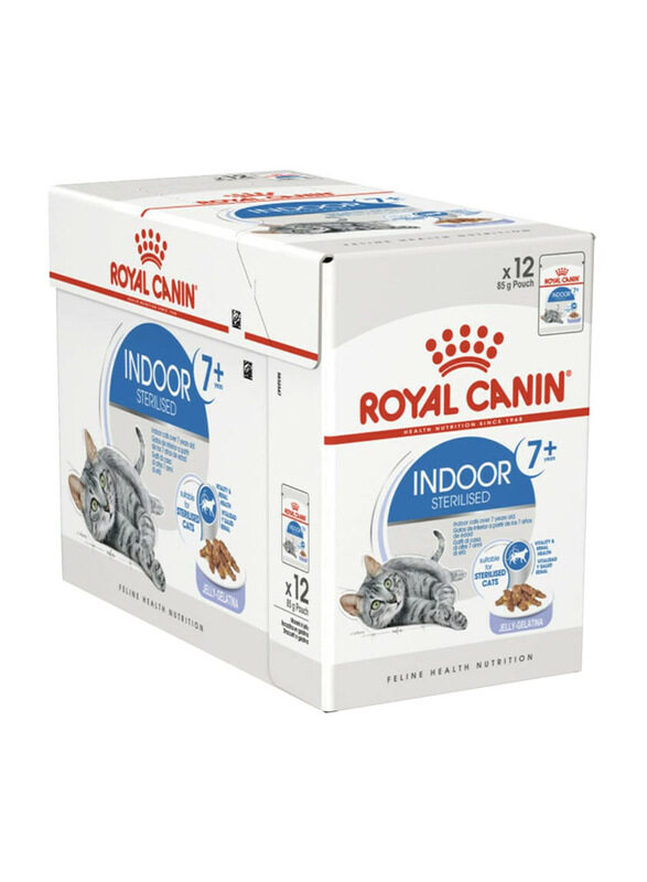 Royal Canin Feline Breed Nutrition Indoor 7+ Jelly Pouches Cat Wet Food, 12 x 85g
Royal Canin Feline Breed Nutrition Indoor 7+ Jelly Pouches Cat Wet Food, 12 x 85g