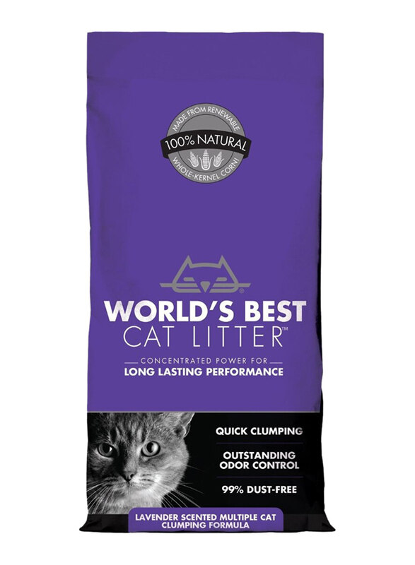 World's Best Cat Litter Lavender Multiple Clumping Formula Long lasting Performance, 8 Lbs
World's Best Cat Litter Lavender Multiple Clumping Formula Long lasting Performance, 8 Lbs