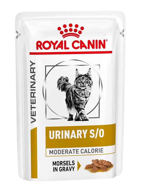Royal Canin Urinary S/O Moderate Calorie Morsels in Gravy Cat Wet Food, 12 x 85g
Royal Canin Urinary S/O Moderate Calorie Morsels in Gravy Cat Wet Food, 12 x 85g