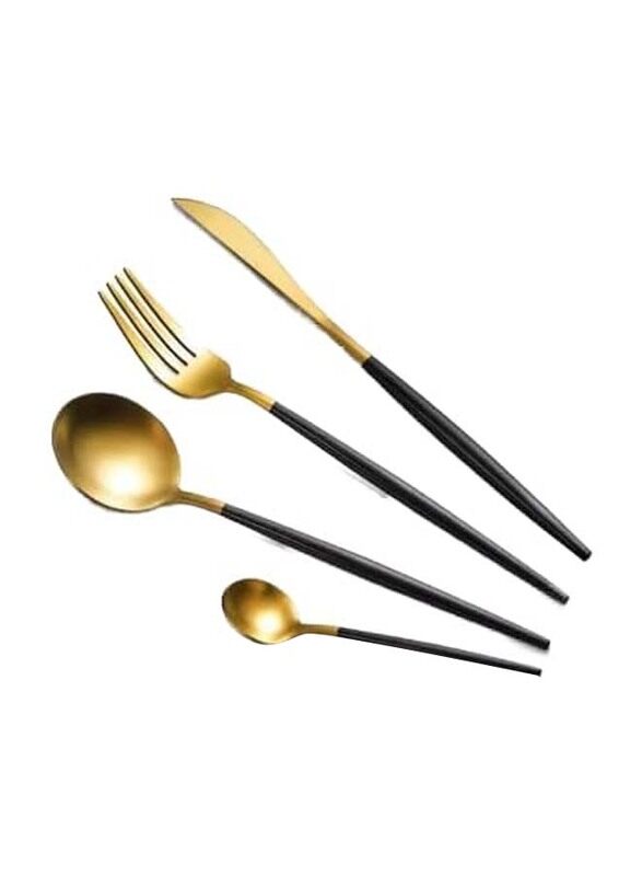 Generic 12-Piece x 4-Each Stainless Steel Cutlery Set, Luxurious Gold/Black Matt
Generic 12-Piece x 4-Each Stainless Steel Cutlery Set, Luxurious Gold/Black Matt