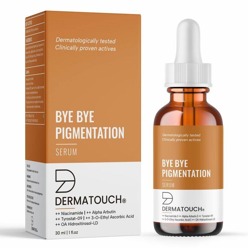 DERMATOUCH Bye Bye Pigmentation Serum, For Pigmentation, Dark Spots, Blemishes, For all skin types - For Both Men & Women - 30ml
DERMATOUCH Bye Bye Pigmentation Serum, For Pigmentation, Dark Spots, Blemishes, For all skin types - For Both Men & Women - 30ml