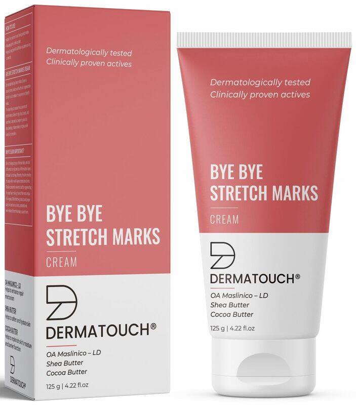 DERMATOUCH Bye Bye Stretch Mark Cream For Pregnancy, Stretch Mark Removal Cream, With Shea Butter & Cocoa Butter (125G White)
DERMATOUCH Bye Bye Stretch Mark Cream For Pregnancy, Stretch Mark Removal Cream, With Shea Butter & Cocoa Butter (125G White)