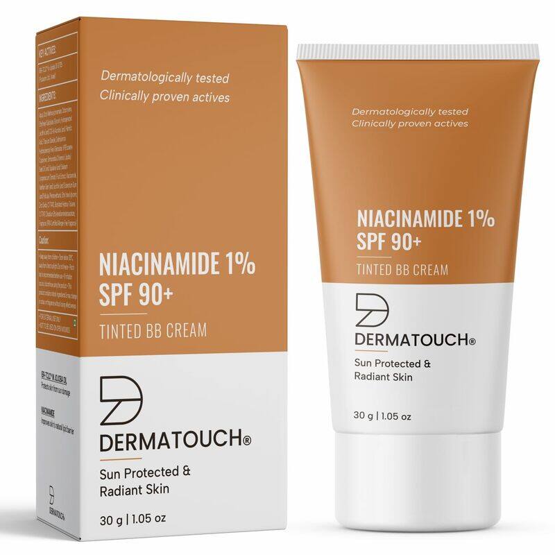 DERMATOUCH Niacinamide 1% SPF 90+ PA+++ Tinted BB Cream, For Sun Protected & Radiant Skin, UVA-UVB Protection, Suitable to All Skin Types - For both M
DERMATOUCH Niacinamide 1% SPF 90+ PA+++ Tinted BB Cream, For Sun Protected & Radiant Skin, UVA-UVB Protection, Suitable to All Skin Types - For both M