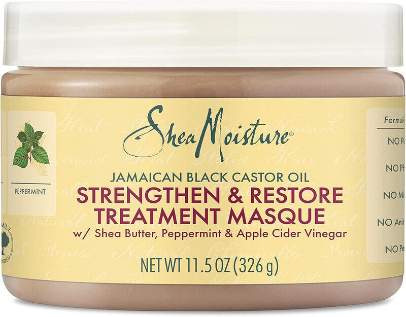Shea Moisture Jamaican Black Castor Oil Strengthen & Restore Treatment Masque, 326g
Shea Moisture Jamaican Black Castor Oil Strengthen & Restore Treatment Masque, 326g