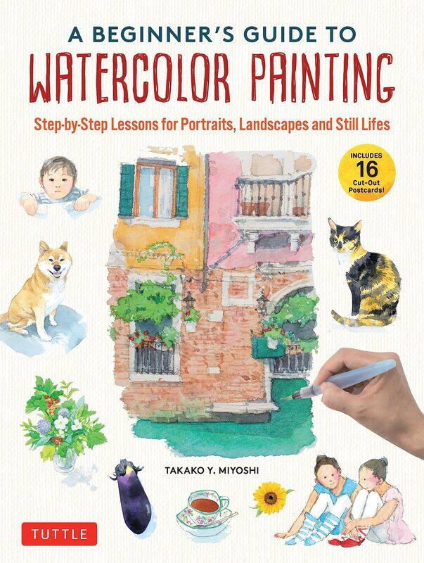 A Beginner's Guide to Watercolor Painting: Step-by-Step Lessons for Portraits, Landscapes and Still Lifes (Includes 16 Practice Postcards)
A Beginner's Guide to Watercolor Painting: Step-by-Step Lessons for Portraits, Landscapes and Still Lifes (Includes 16 Practice Postcards)
