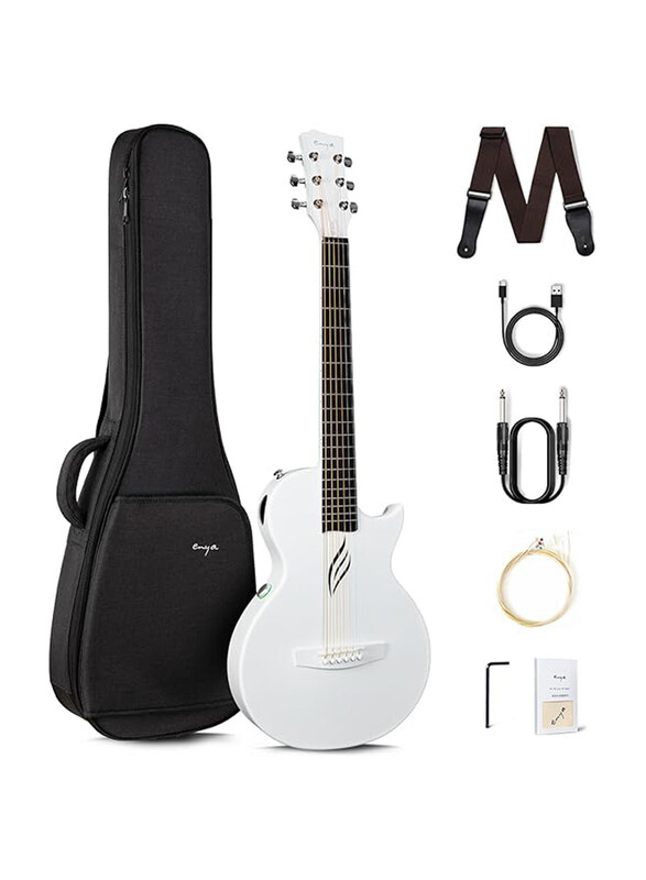 Enya NOVA Go SP1 Carbon Fiber Acoustic Electric Guitar with 35-inch Smart Acoustic Plus Starter Acoustic Guitar, White
Enya NOVA Go SP1 Carbon Fiber Acoustic Electric Guitar with 35-inch Smart Acoustic Plus Starter Acoustic Guitar, White
