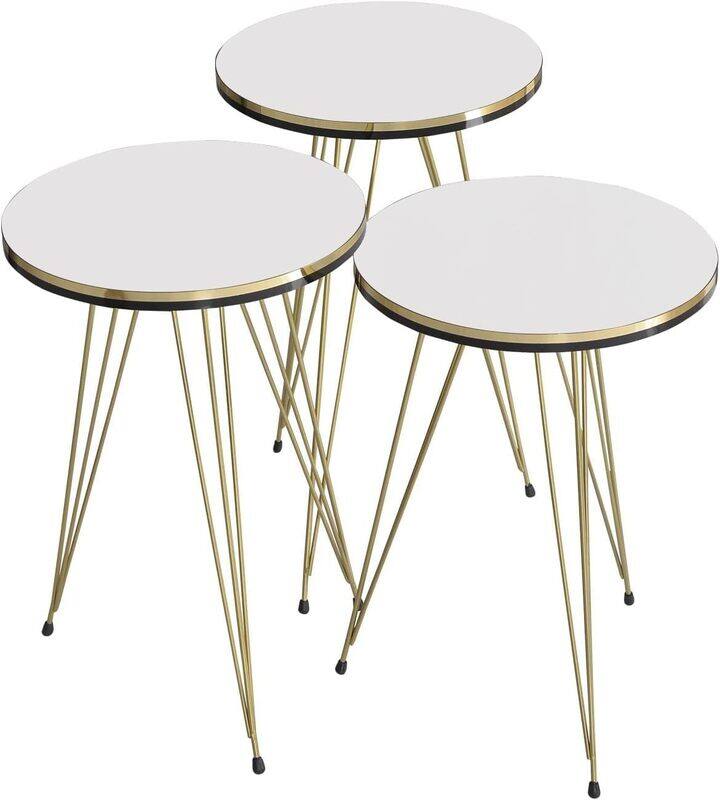 100 Set of 3 Nesting END Tables Marbal Color Round Coffee Side Tables with for Small Spaces, Bedside Table for Living Room, Bedroom, Living Room, Balcony,
100 Set of 3 Nesting END Tables Marbal Color Round Coffee Side Tables with for Small Spaces, Bedside Table for Living Room, Bedroom, Living Room, Balcony,
