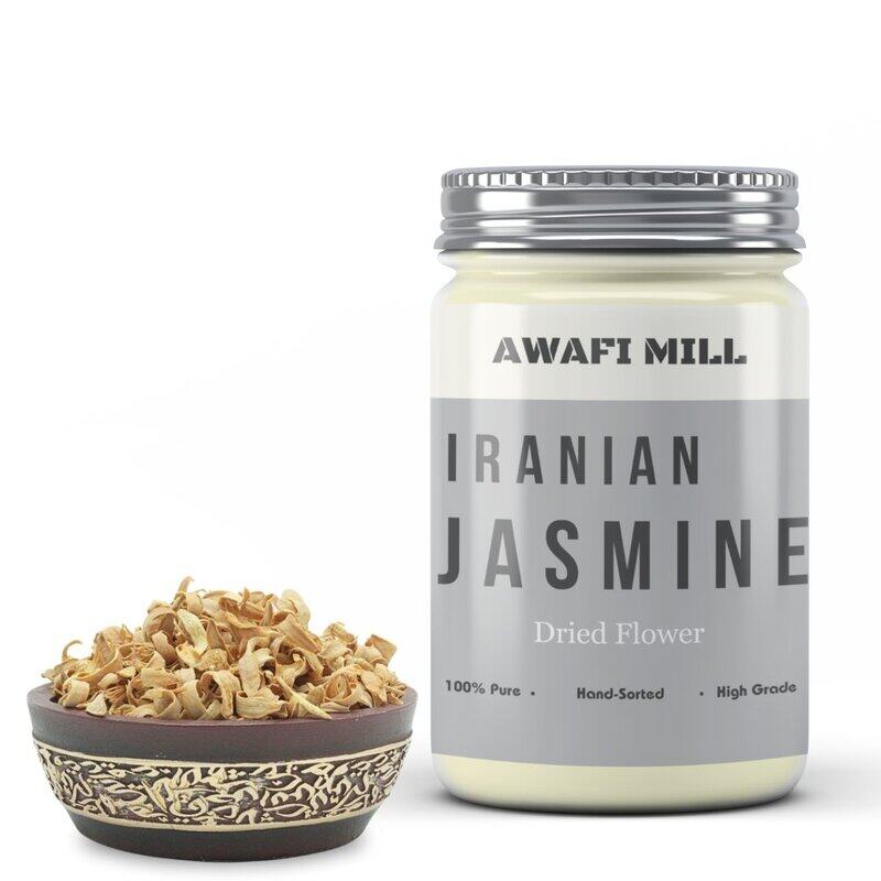 AWAFI MILL Iranian Jasmine Flower Tea - Exquisite Aroma - Handpicked and Sun-Dried - Pure Floral Infusion - Calming and Refreshing Brew (Bottle of 100
AWAFI MILL Iranian Jasmine Flower Tea - Exquisite Aroma - Handpicked and Sun-Dried - Pure Floral Infusion - Calming and Refreshing Brew (Bottle of 100