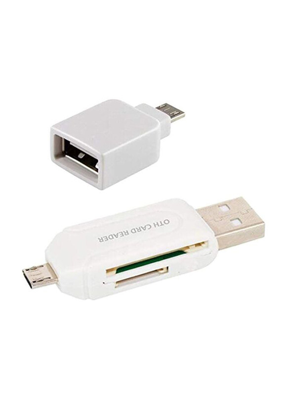 Generic Smart USB OTG Host Adapter and USB OTG Micro SD/SD Card Reader for Samsung Galaxy Note 5, White
Generic Smart USB OTG Host Adapter and USB OTG Micro SD/SD Card Reader for Samsung Galaxy Note 5, White