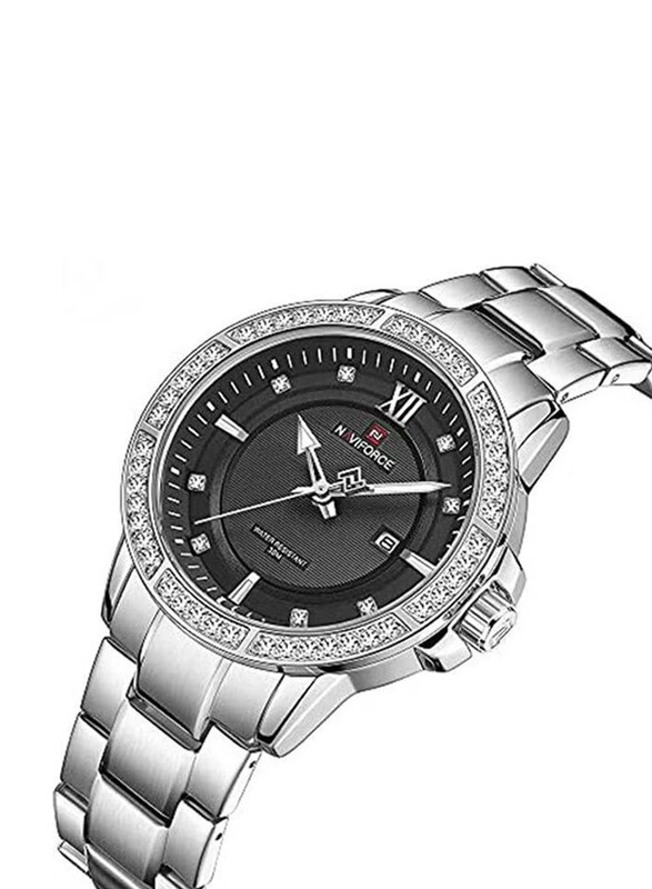 Naviforce Analog Watch for Women with Stainless Steel Band, NF9187 S/B, Silver-Black
Naviforce Analog Watch for Women with Stainless Steel Band, NF9187 S/B, Silver-Black