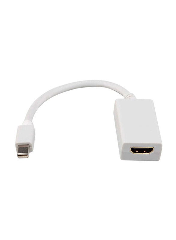 Generic 23cm HDMI Cable Adapter, Mini Display Port to HDMI for Apple Macbook, White
Generic 23cm HDMI Cable Adapter, Mini Display Port to HDMI for Apple Macbook, White