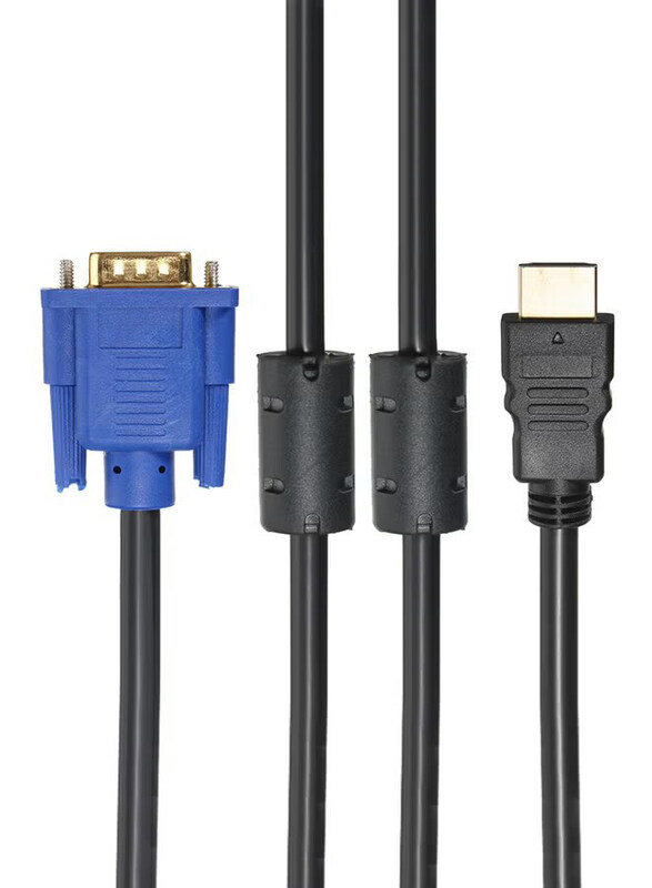 Generic 1.8 Meters HDMI to VGA Cable Male to Male HD-15 15Pin Video Adapter Converter Cables Cord, Black
Generic 1.8 Meters HDMI to VGA Cable Male to Male HD-15 15Pin Video Adapter Converter Cables Cord, Black